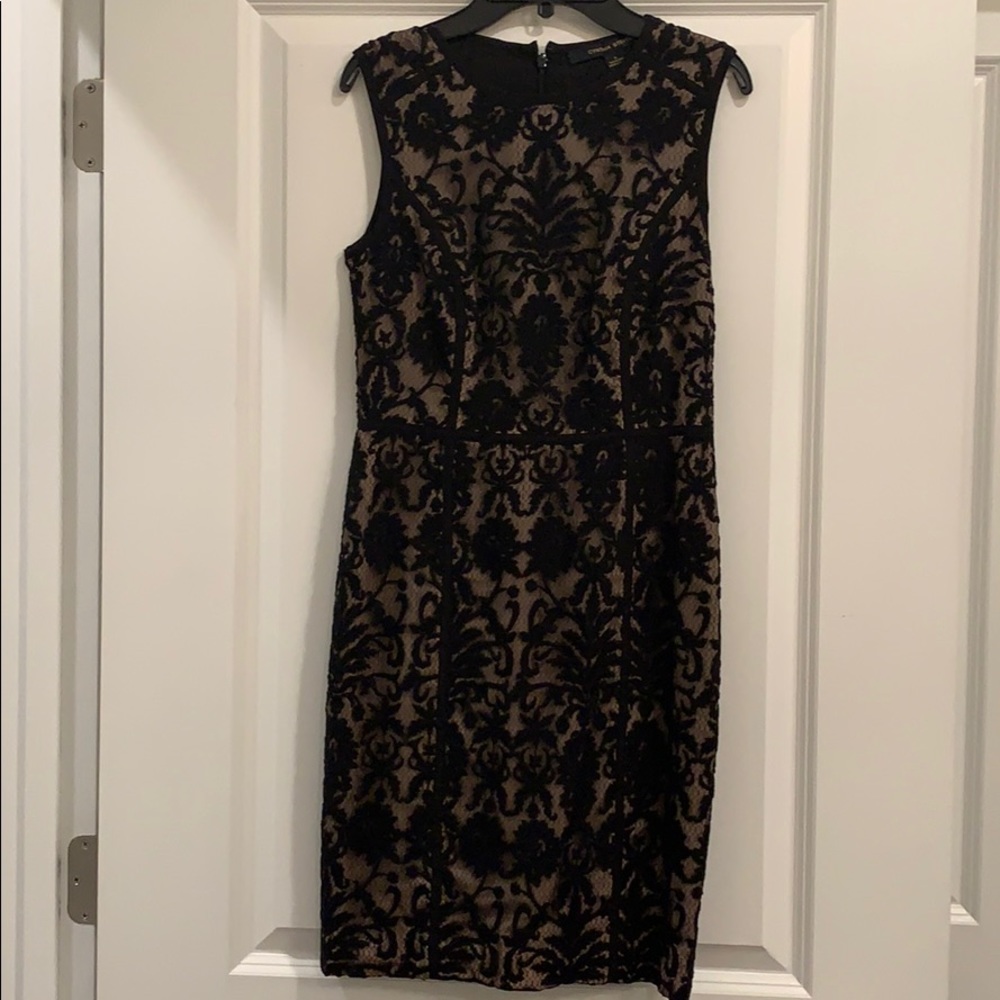 Cynthia Steffe Black/Nude Lace Dress (0)